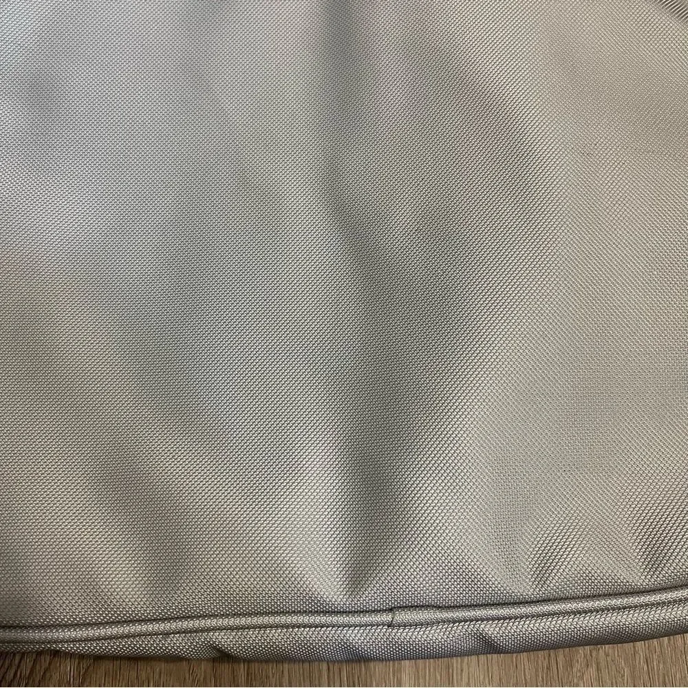 Light Grey Solid Padded Laptop Case & Bag